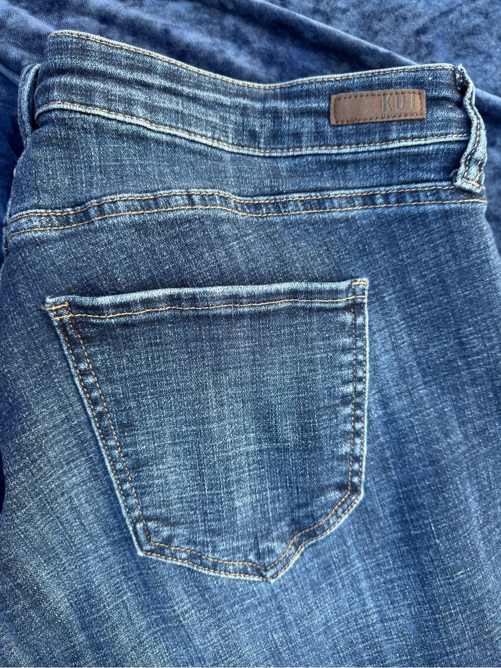 Kut from the Kloth Dark Wash Cropped Jeans worn once & washed. - Picture 11 of 16